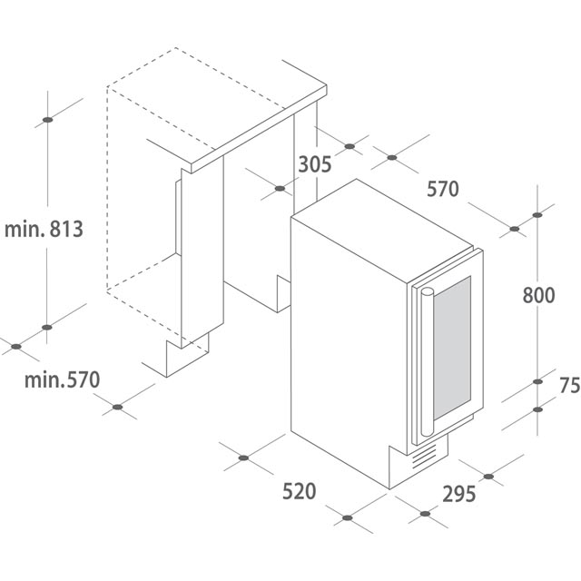 SINGLE ZONE BUILTIN CCVB 30 Candy